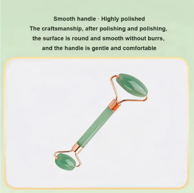 Natural Jade Gua Sha Stone Set – Facial Massager for Glowing Skin