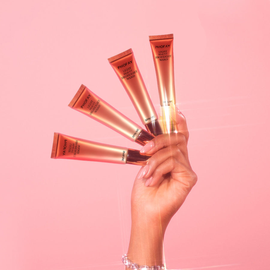 PHOFAY Liquid Highlighter Wand – Silky Glow Makeup for Face & Cheeks