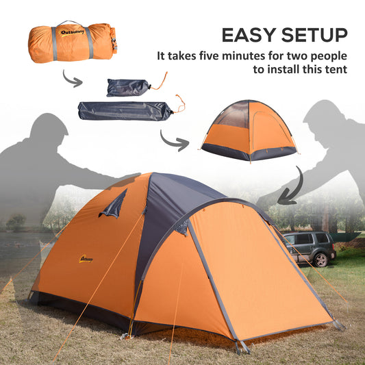 Camping Tent with Porch – 4 Person Waterproof Outdoor Tent