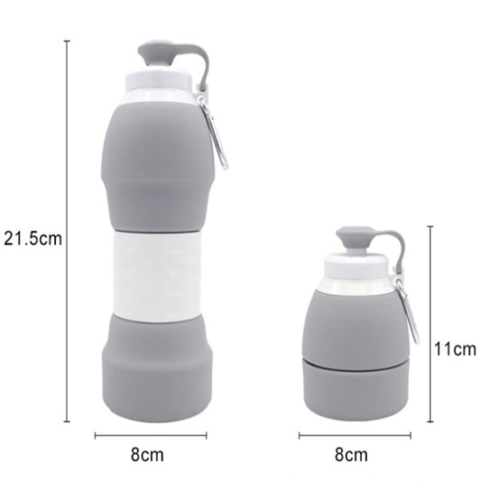 Collapsible Silicone Water Bottle – BPA-Free, 500ml, Lightweight & Travel-Ready