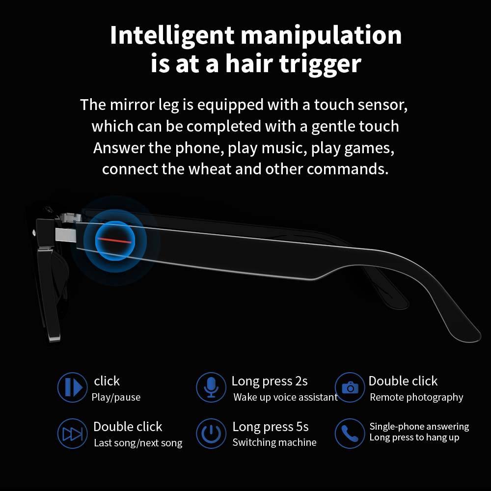 Smart Bluetooth Sunglasses with HD Sound & Noise-Canceling Microphone | Pandas Tech