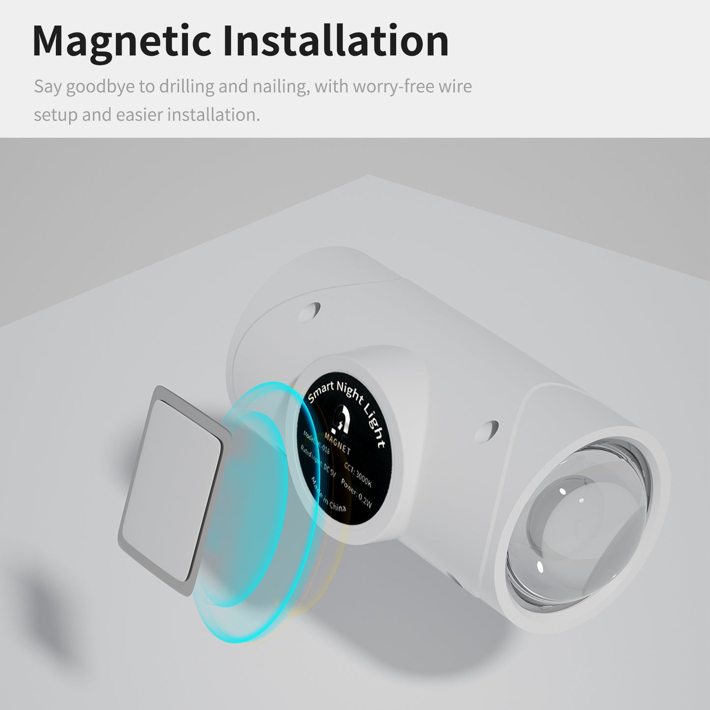 Smart Magnetic LED Wall Light – Colorful Ambient Lamp for Bedroom, Bathroom & Hallway