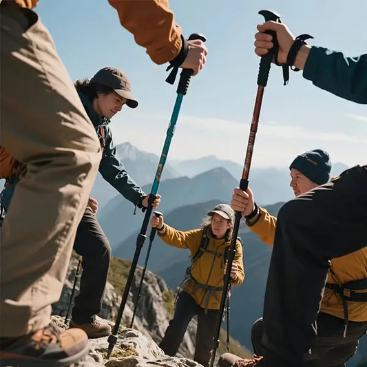 Adjustable Trekking Poles — External Lock Stability System