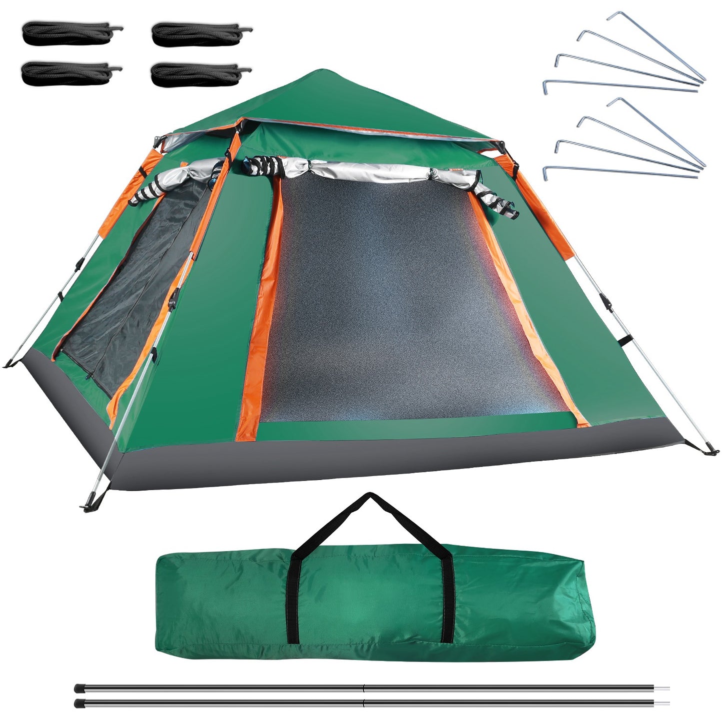 4–5 Person Waterproof Camping Tent with Mosquito Net Windows