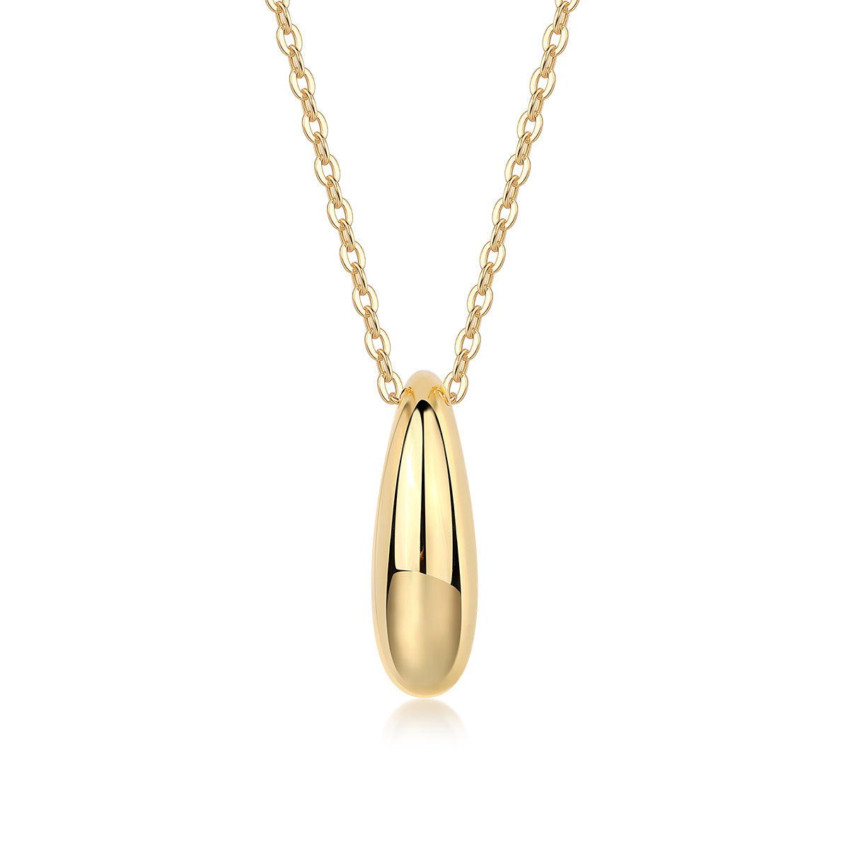 Gold-Plated 925 Silver Moissanite Necklace – Timeless Luxury Shine