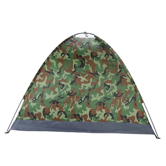 Camouflage Dome Camping Tent – 3–4 Person Waterproof Outdoor Tent