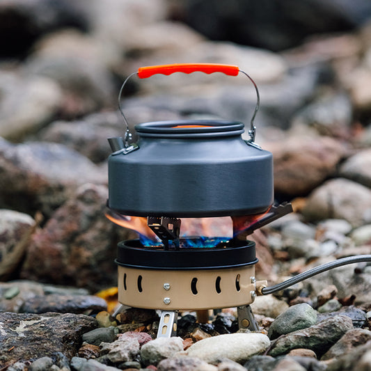 Portable Windproof Camping Gas Stove Holder Set for Outdoor Cooking