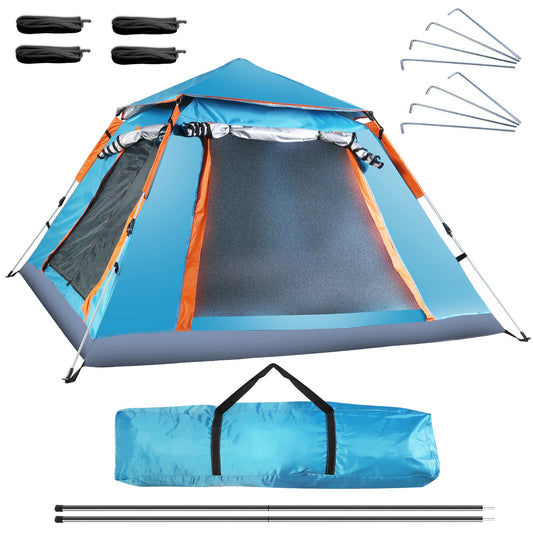 4–5 Person Waterproof Camping Tent with Mosquito Net Windows