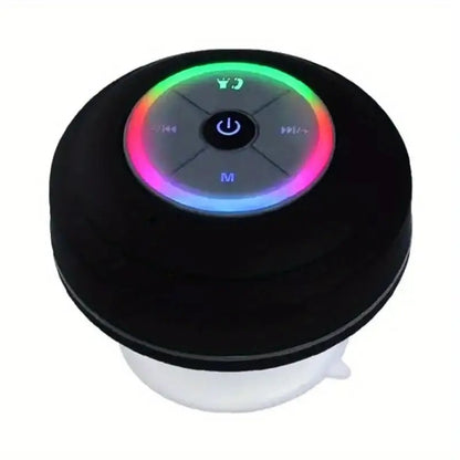 Casa Pandas™ HydroSound Mini Bluetooth Speaker – Waterproof Shower Speaker with LED Light & Suction Base