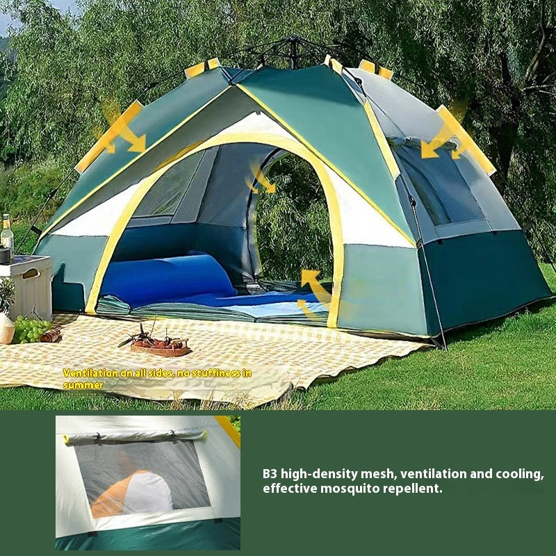 Automatic Pop-Up Camping Tent for 3–4 People – Waterproof, Fast Setup