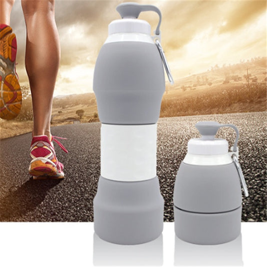 Collapsible Silicone Water Bottle – BPA-Free, 500ml, Lightweight & Travel-Ready