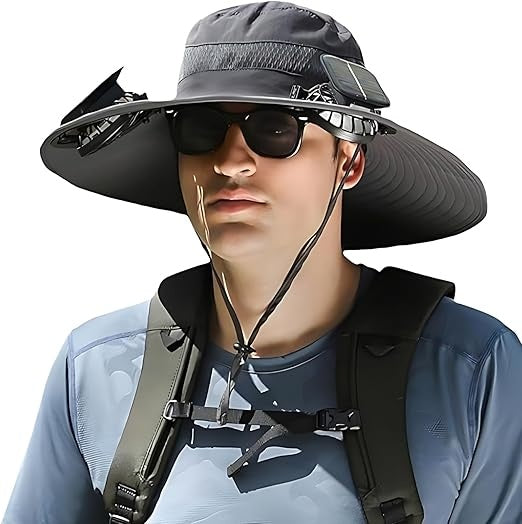 Solar Cooling Sun Hat – Wide Brim UV Protection