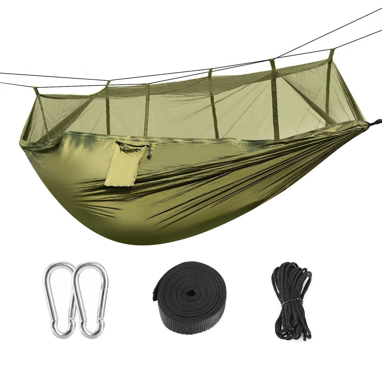 Portable Camping Hammock with Mosquito Net – Lightweight & Durable