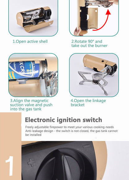 Portable Cassette Camping Gas Stove — Compact, Powerful & Travel-Ready