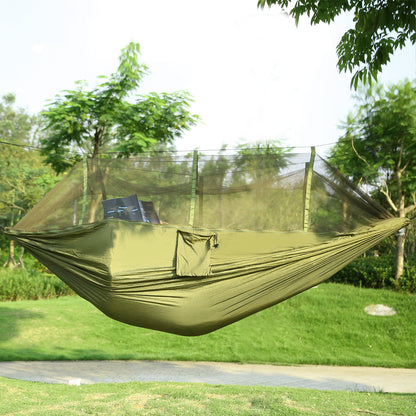 Portable Camping Hammock with Mosquito Net – Lightweight & Durable