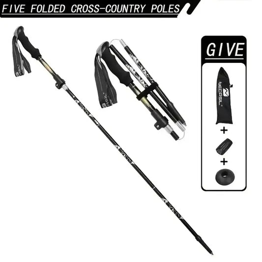 Adjustable Trekking Poles — External Lock Stability System
