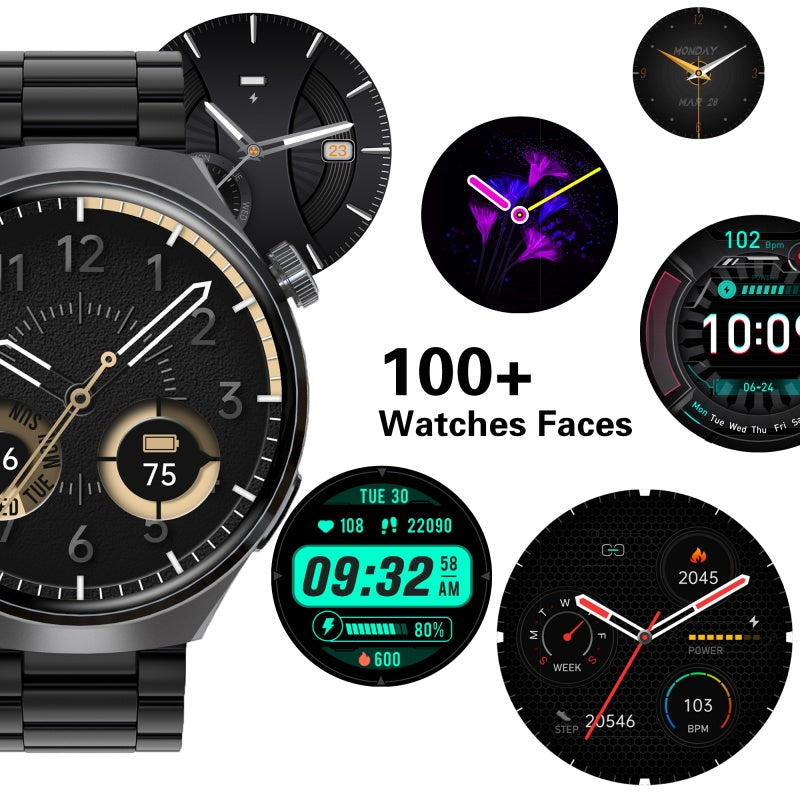 SENBONO V19 Men’s Smartwatch – Bluetooth Calls, Heart Rate, 100+ Sports Modes, IP68 Waterproof