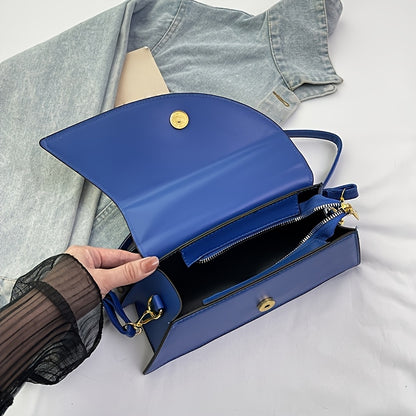 Twist-Handle PU Leather Crossbody Bag – Elegant Small Shoulder Purse for Daily Chic