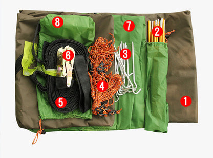 Ultralight Hanging Hammock Tent with Mosquito Net – Suspended Camping Shelter