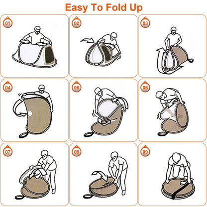 Automatic Pop-Up Camping Tent for 5–8 People | Waterproof Family Tent with Mosquito Net