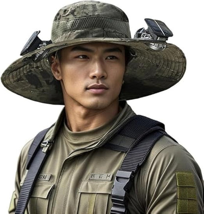 Solar Cooling Sun Hat – Wide Brim UV Protection