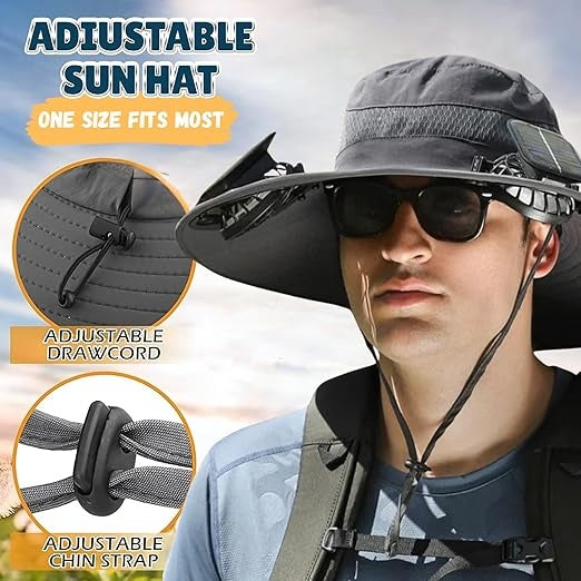 Solar Cooling Sun Hat – Wide Brim UV Protection