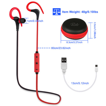 Pandas Tech™ Wireless Sport Earbuds with Mic – Sweatproof In-Ear Headphones