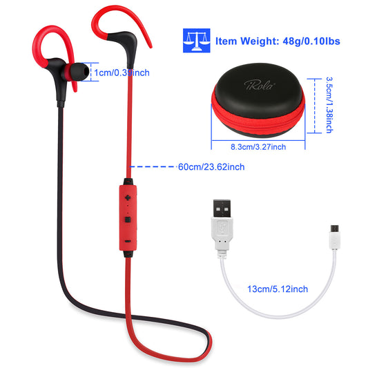 Pandas Tech™ Wireless Sport Earbuds with Mic – Sweatproof In-Ear Headphones