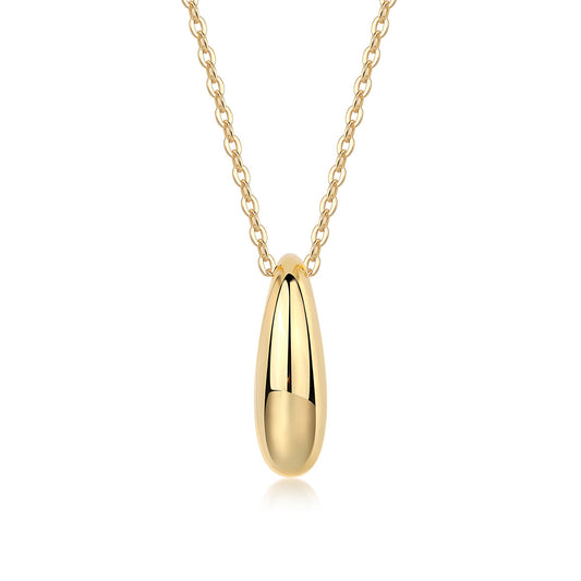 Gold-Plated 925 Silver Moissanite Necklace – Timeless Luxury Shine
