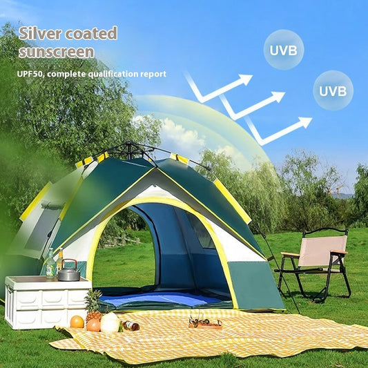 Automatic Pop-Up Camping Tent for 3–4 People – Waterproof, Fast Setup