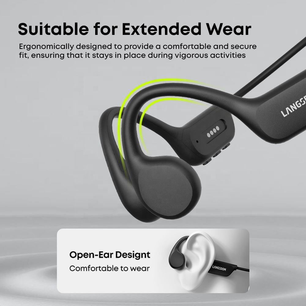 Casa Pandas™ IPX8 Waterproof Bone Conduction Headphones – 32GB Storage