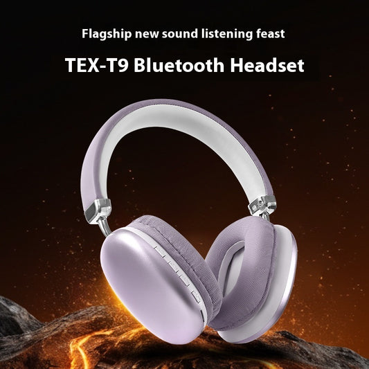 TEX-T9 Wireless Over-Ear Headphones – Deep Bass & Comfort Fit
